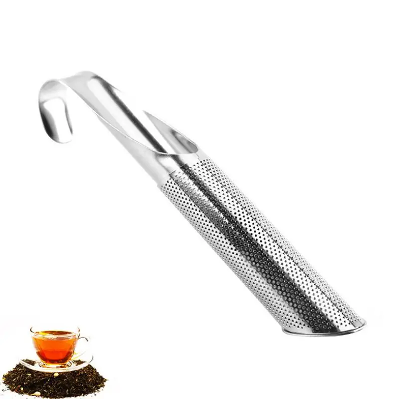 Нержавеющая сталь трубы дизайн ситечко чай Infuser Touch Feel хороший держатель инструмент чайная ложка палочки для фильтра LX8084
