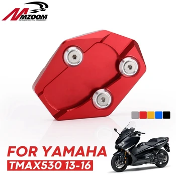 

For YAMAHA TMAX TMAX 530 2017 T-MAX530 SX DX Motorcycle CNC Aluminum Foot Kickstand Extension Pad Plate Side Stand Enlarger