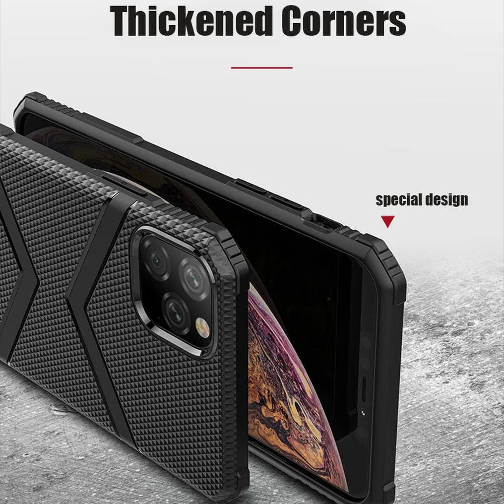 

Silicone Soft Cover for IPhone 11 Pro Case Military Shockproof Case for IPhone11 Pro Max Fundas X XS XR10 Anti-knock Armor Coque