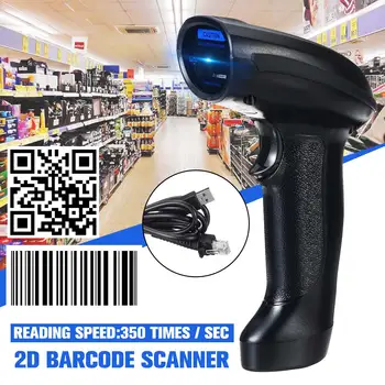 

2.4G Portable Barcode Bar Code 650nm 2D Handheld Scanner Reader 25mA DC5V Barcode Reader Scanner (350 times per second)