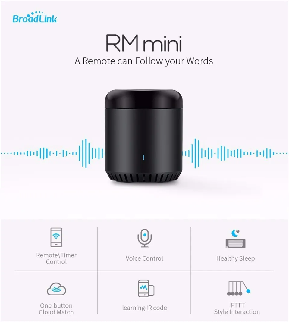 Broadlink RM Mini 3 Универсальный WiFi 4G ИК пульт дистанционного управления через приложение управление Умный дом работает с Alexa Echo Google Home Mini