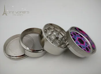 

1Pc Aluminum Spaceage Tobacco Herb Spice Grinder Hand Crank Crusher Weed Ginders Smoking Pipe Tool GR040 S/M/L/XL