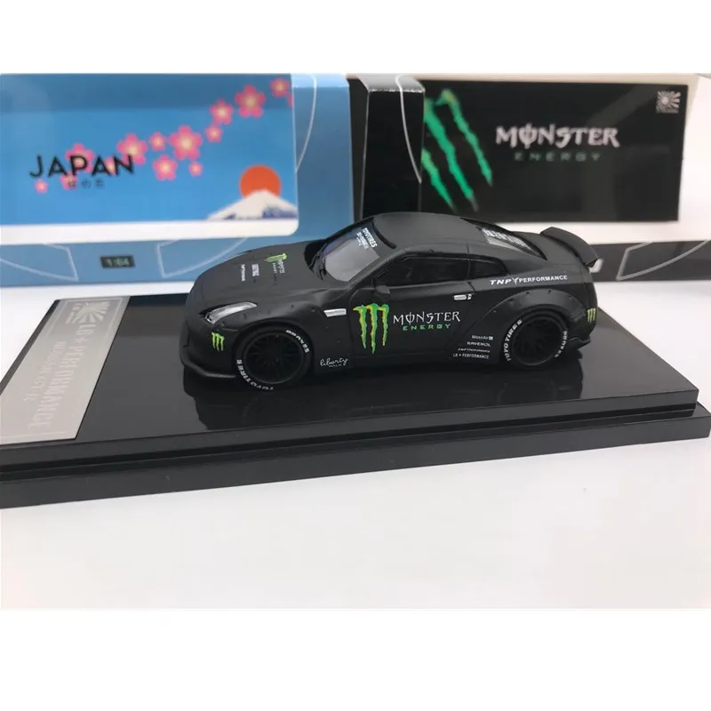1: 64 модель автомобиля Nissan GTR R35 LB игрушечный автомобиль из сплава игрушки для детей литая модель автомобиля подарок на день рождения - Цвет: Черный