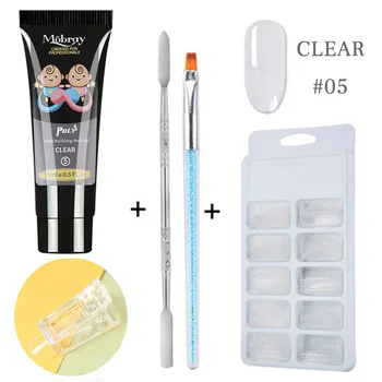

Mobray 1 Set=5 Pcs nail kit Nail Tips Extend Tool Builder UV Gel Set Nails Kit Gel acrylic nail kit gel polish set