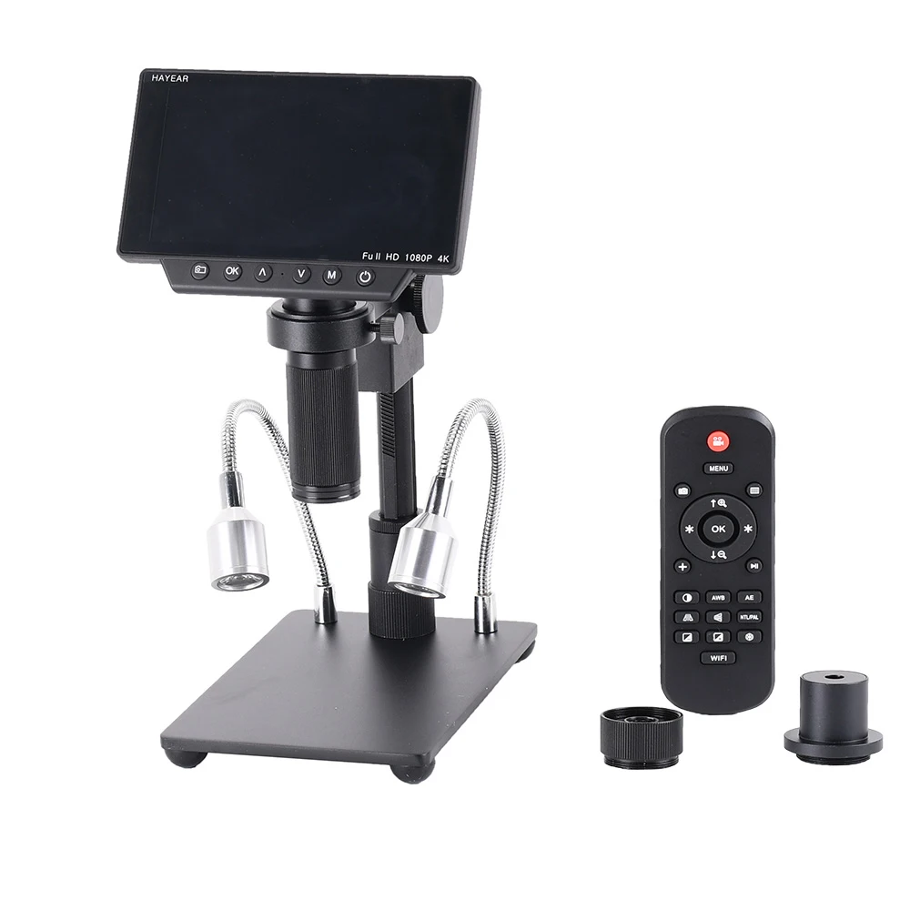 

HY-1080 34MP 4K Soldering Microscopes Camera Industrial Maintenance Electronic Microscope Magnifier 150X C-mount Lens