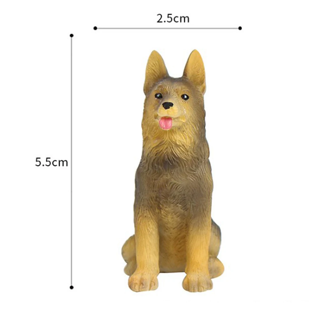 Grande statue D'un Chien Assis En Résine - Déco brocante