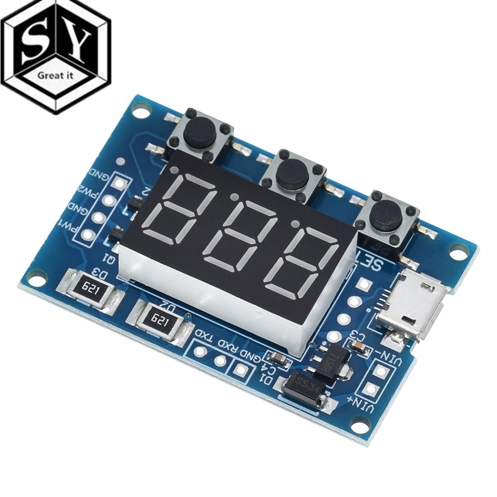 Dual Way Digital LED Duty Cycle Pulse Frequency Board Module  (6)
