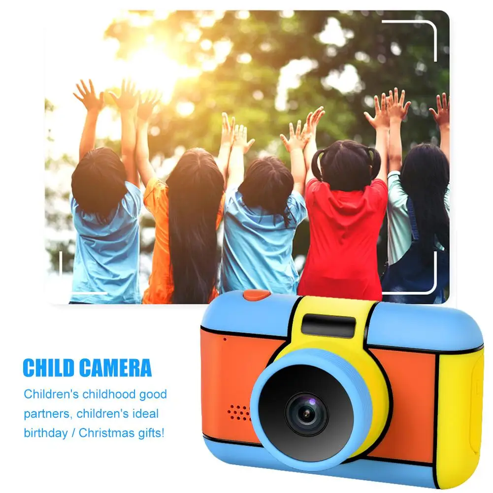 Kid Digital Camera Selfie Rechargeable Camera Toy 2.4 Inches HD Screen Video Camcorder Gift With Flash Light For Kids Boys Girls