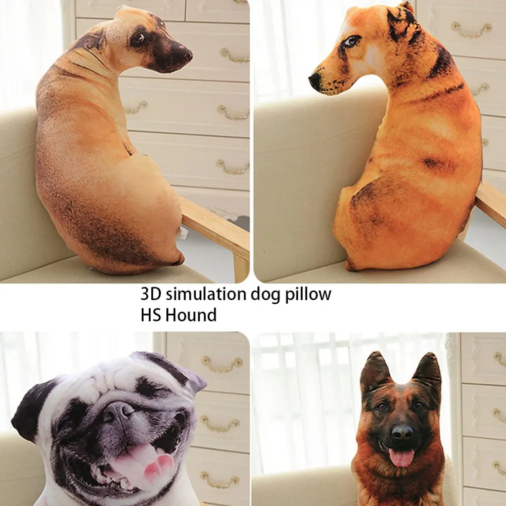 3D подушка для собаки Shapi Dalmatian Husky, плюшевая подушка для офиса, домашняя практичная моющаяся подушка