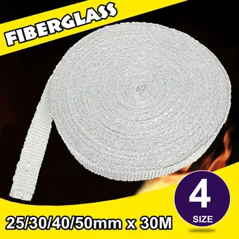 

4 Size Grey Fiberglass Cloth Tape High-strength Glass Fiber Fibrous Belt Resistant High Temperature Fiberglass Sealing Tape