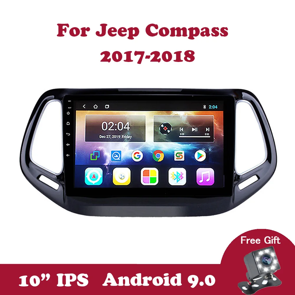 Автомобильный мультимедийный видеопроигрыватель Android 9 0 DVD GPS навигация для Jeep