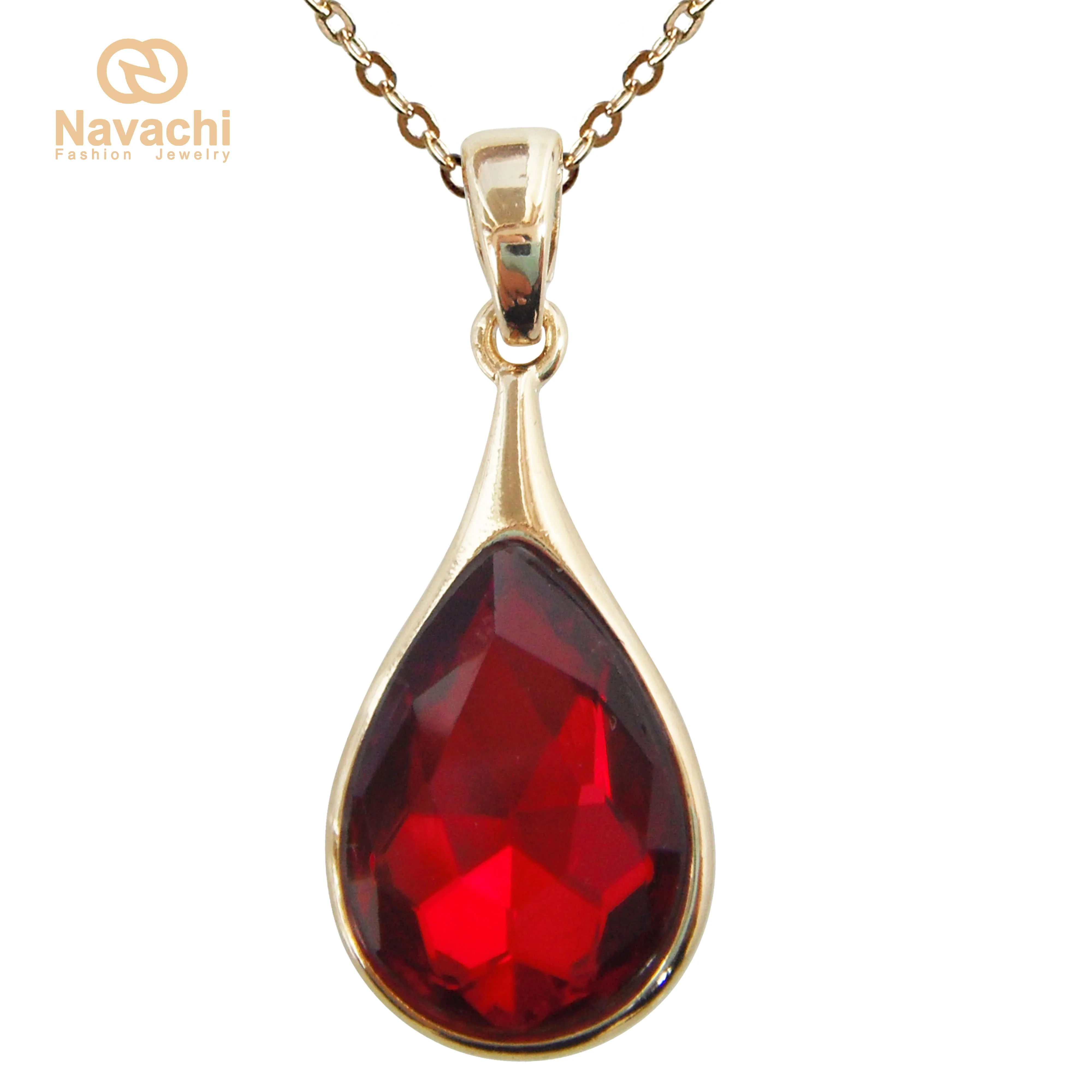 Ожерелье с подвеской в виде капли воды Navachi SMTa6303|drop pendant|necklace crystal pendantcrystal |