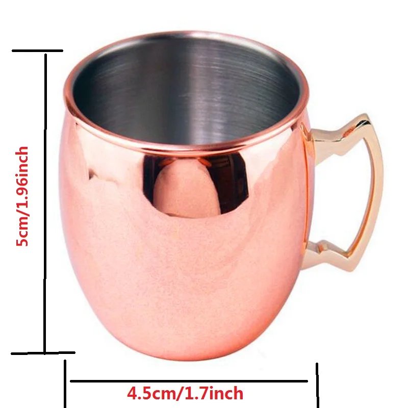 2 унций чашки кружки для московского Мула мини Caneca МОСКВА Mule Кубок чистый Медь чашки Кобре кружка кофе эспрессо с покрытием из Shot Нержавеющая сталь кружки