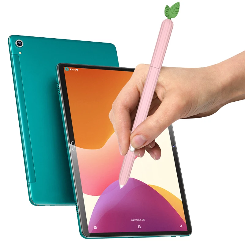 For Samsung Galaxy Tab S6 Lite Pencil Case Cover Colorful for Tablet S10 S7 S8 S9 Pen Bag Non-slip Protection Silicone Sleeve tablet case