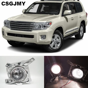 

CSGJMY 1Pair Fog light For Toyota Land Cruiser FJ200 LC200 2012 2013 2014 2015 Front Fog Lamp Foglamp