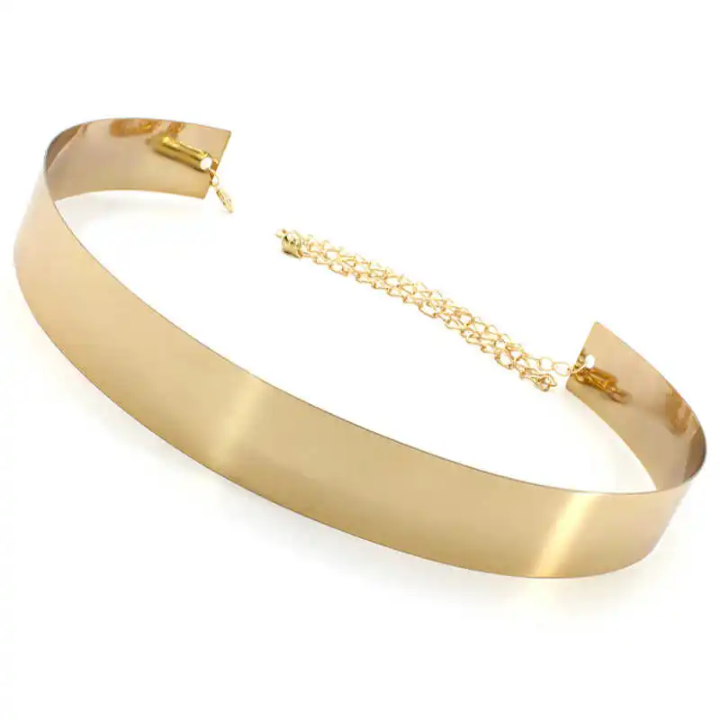 

Silver Color Waist Gold ColorMirror Girdle Metal With Crystal Surround Fashion For Women Wedding Jewelry Gift