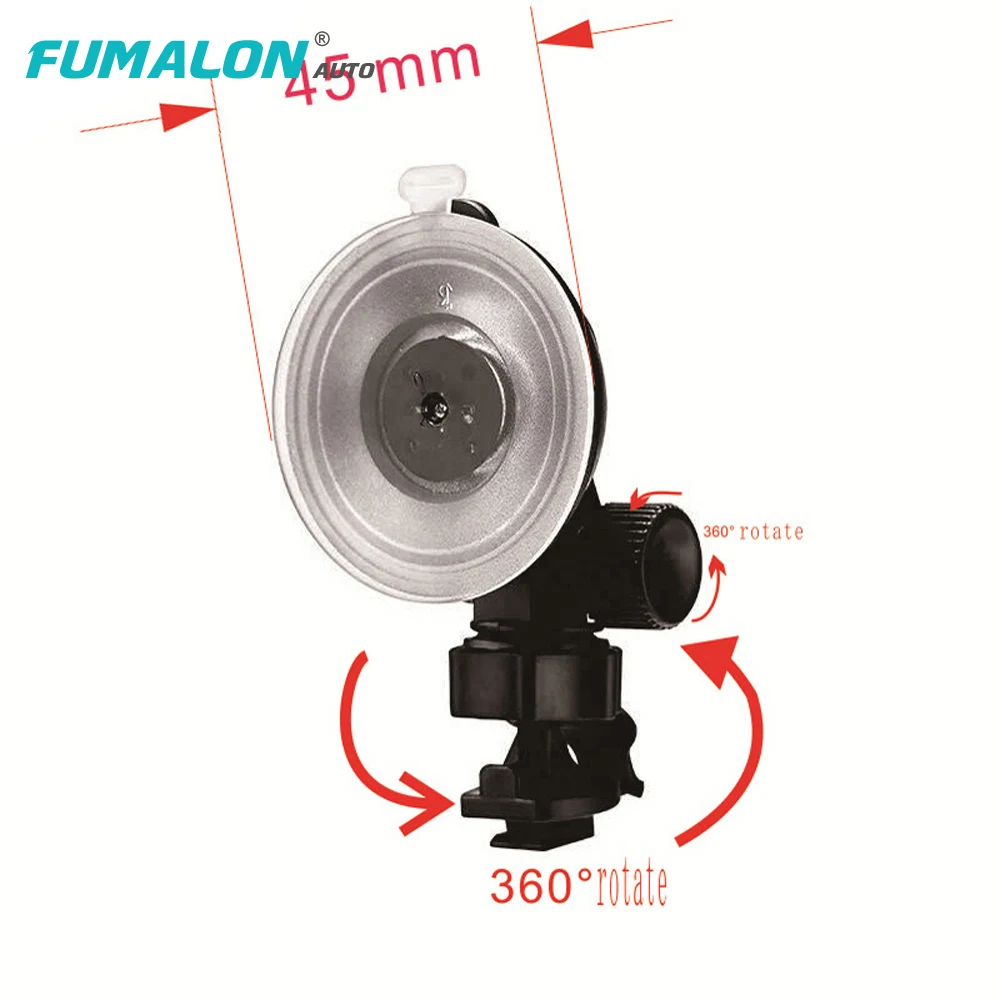 FUMALON For original Xiaomi Yi Dvr Suction Cup Bracket Suction Cup Yi Dash Cam Suction cup holder of XIAO YI Car Dvr Camera