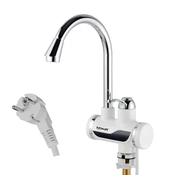 

Electric Water Heater Temperature Display Water Heater Kitchen Tankless Instant Hot 3000W