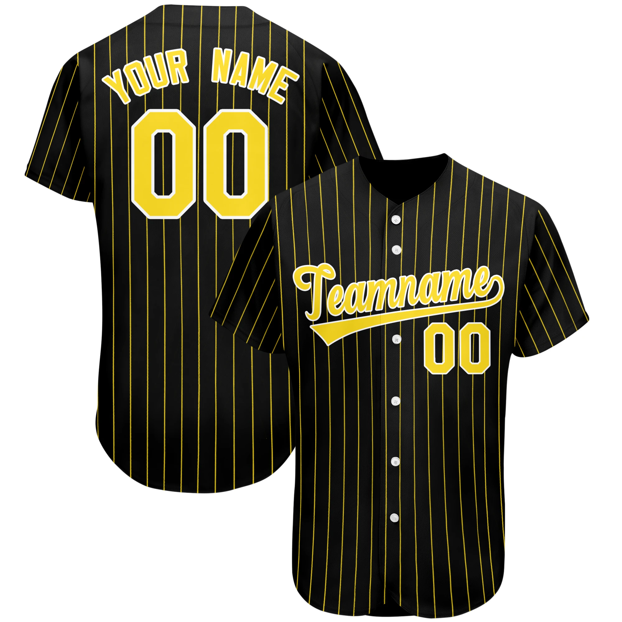 Baseball Jerseys Personalized Design Your Name/Number Striped Printed Shirts Softball Training Uniforms Men/Women/Youth