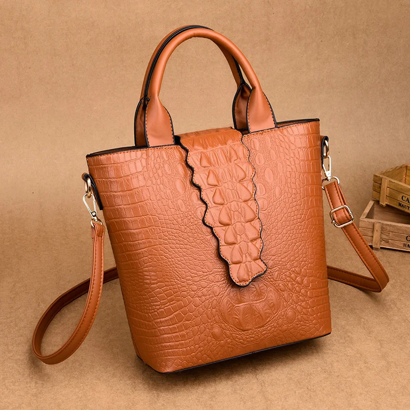 Gykaeo, роскошные сумки, женские сумки, дизайнерские, модные, с узором «крокодиловая кожа», сумка-тоут, женская, из искусственной кожи, черные, для покупок, сумки на плечо