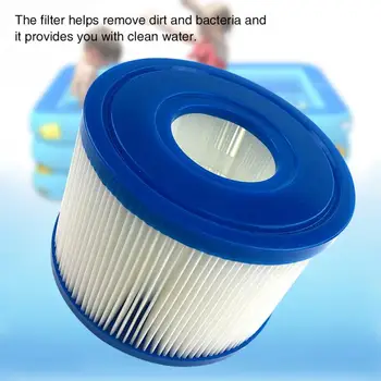 

FD2135 Intex S1 Inflatable Swimming Pool Filter Water Pump Pleated Reusable Anti Dirt Easy Install Spa Small Cleaning Tools