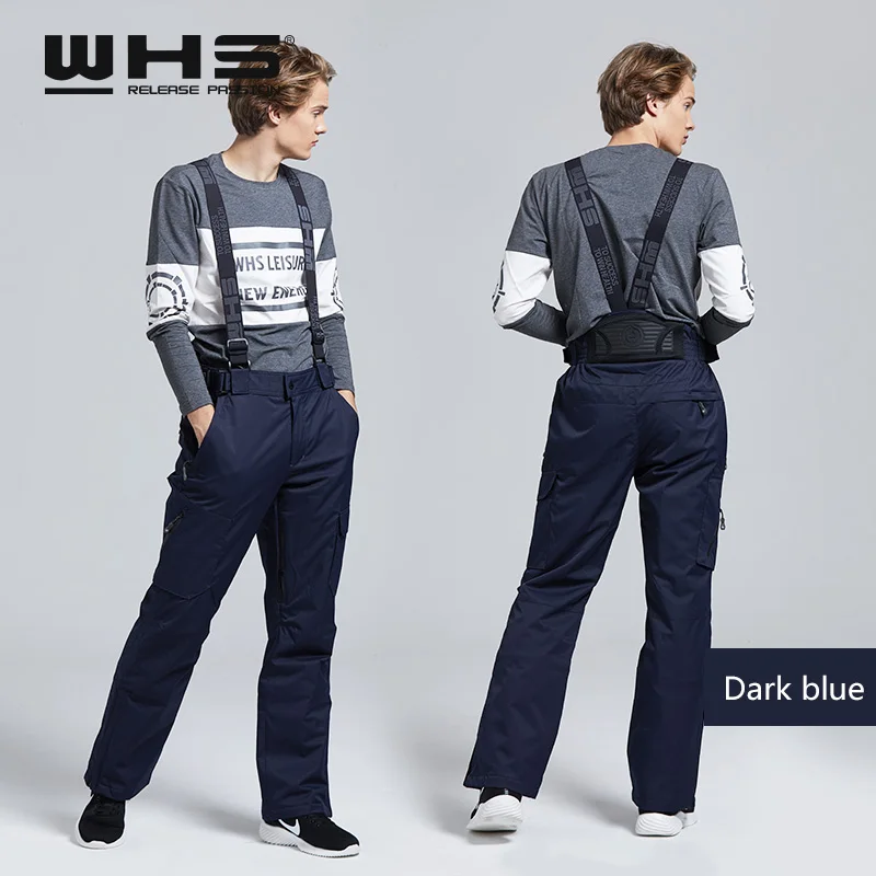 WHS Новый Для мужчины лыжные брюки брендов Открытый Теплый Сноуборд Штаны пальто