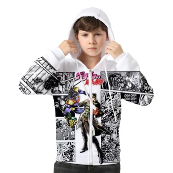 

children's garments Jojo's Bizarre Adventure Top Spring&Autumn Boys Girls Hoodies Unisex Sweatshirts Long Sleeve Casual Tops