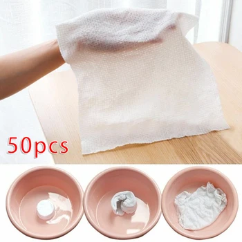 

50pcs Non-Woven Fabrics Compressed Towels Tablet Face Towel Coin Tissue 28 X 24cm For Home Salon Travel Camping Outdoor