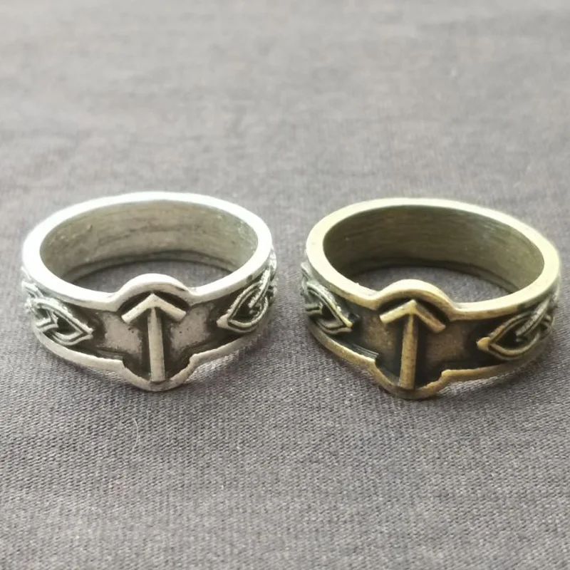 

Viking Vintage Runavan Antique Silver Runic Rings Jewelry For Women Men's 2021