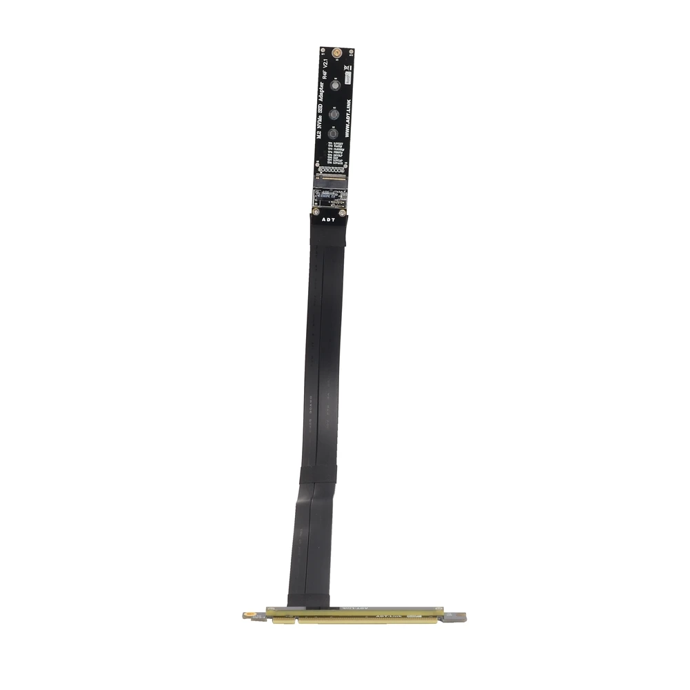 Nvme m Chave Ssd Extensão Cabo Sólido Drive Riser Cartão M.2 para Pci-express 3.0 X16 Adaptador de Velocidade Total 32g Bps Pcie x4 Extensor M.2 Cabos de computador e conectores - Imagem 4