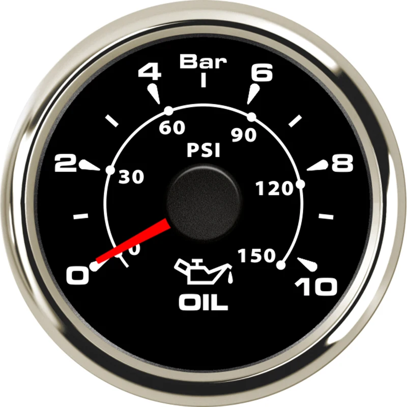 52 мм Датчик давления масла 0 150 PSI 10 бар 9 32 В Тестеры топлива цифровой