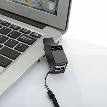 

Mini Portable 3-port USB 2.0 Splitter 3.0 In-line USB HUB Expansion Hub