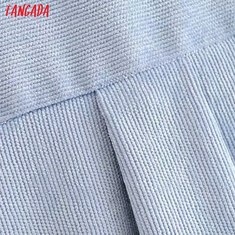 Ceny Tangada kobiety preppy oversize sztruksowa koszula blusas mujer de moda w stylu boyfriend koszula damska topy 6P59