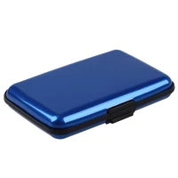 Waterproof Business Id Credit Card Wallet Holder Aluminum Metal Case Box (Ran Color) 1