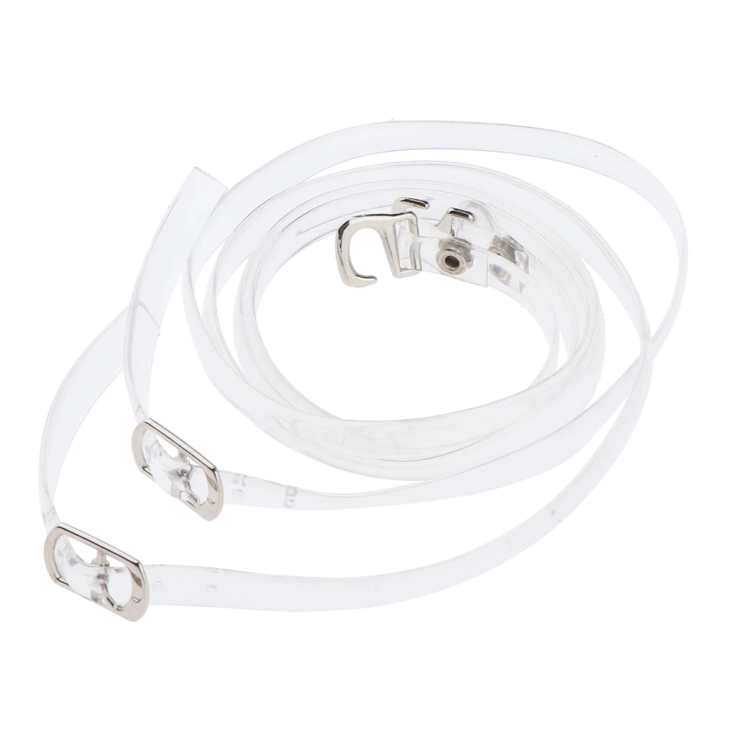 2x Extra Long Clear Shoelace High Heel Loose Shoes Straps Lace Replacement