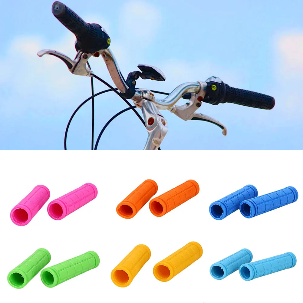 Велосипедные ручки для горного велосипеда, резиновые накладные перчатки, цветные