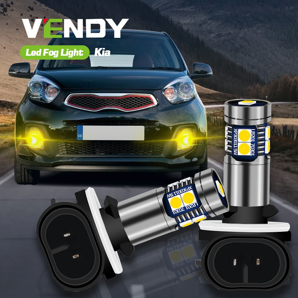 2 шт. светодиодные противотуманные фасветильник Canbus 881 H27W для Kia Sorento 1 Soul Sportage 3 Sedona