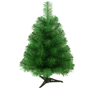 

60cm Artificial Christmas Tree with Plastic Stand Holder Base for Christmas Home Party Decortaion (Green)