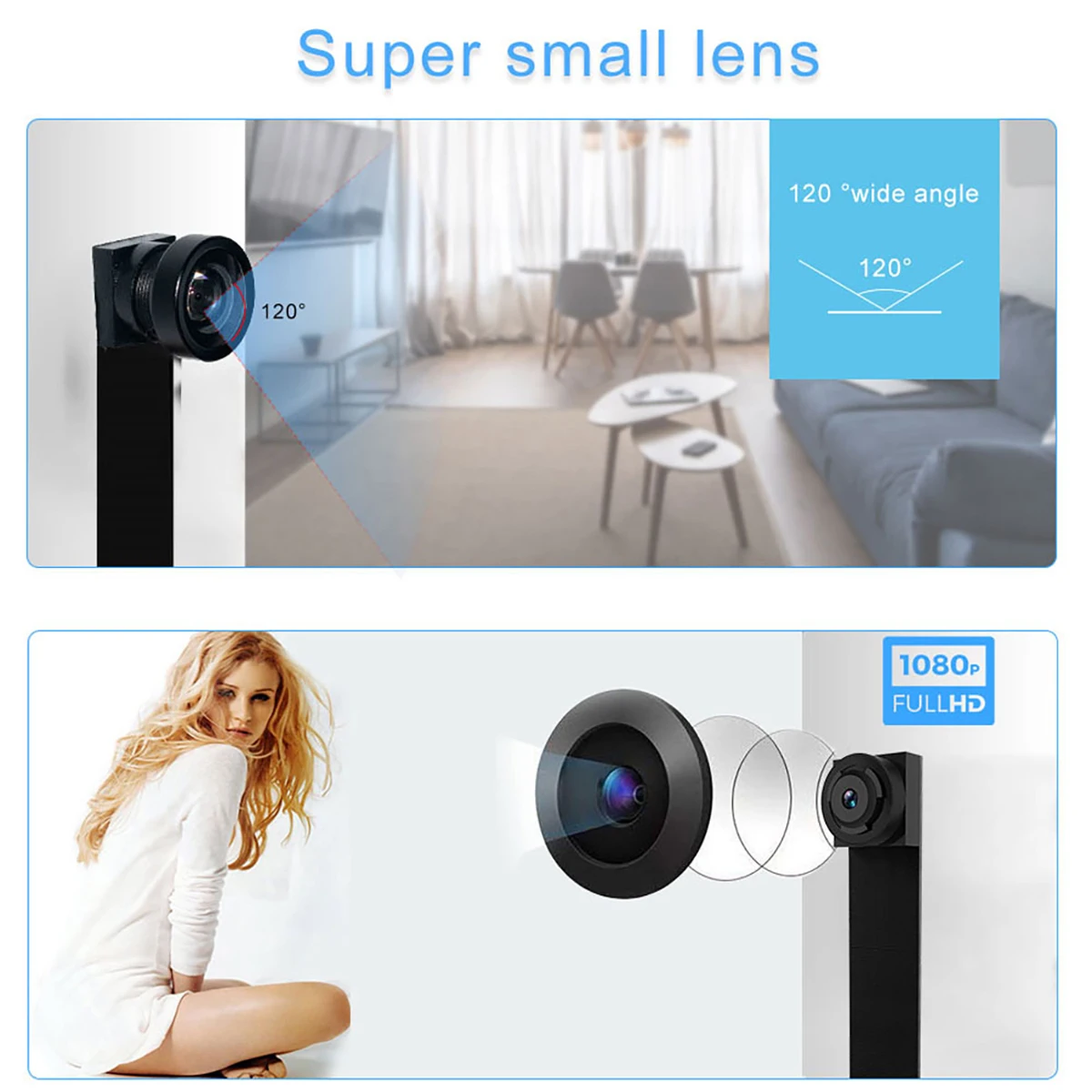 Мини камера Ip Wifi 1080p микро Hd видео рекордер наблюдения s удаленный