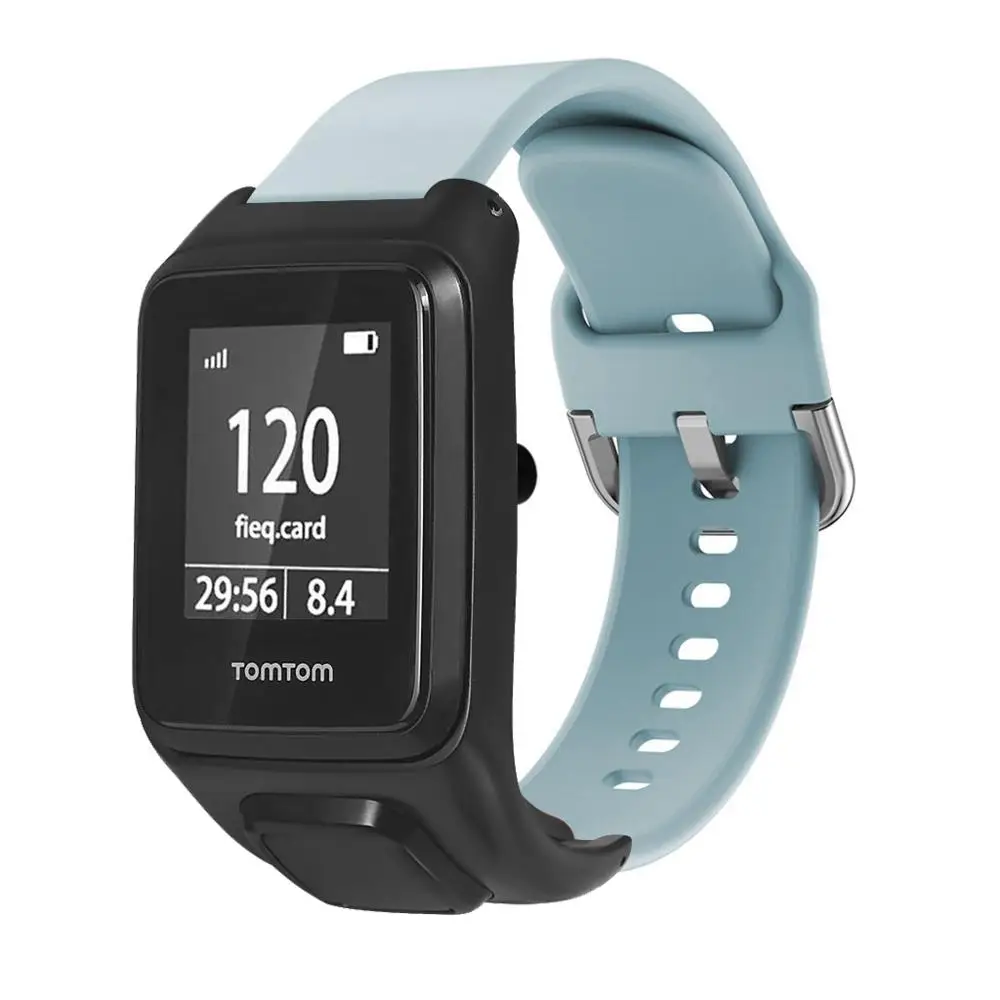 FIFATA красочные силиконовые часы ремешок для Tomtom Runner 3 для Tomtom Adventure умные спортивные часы сменный Браслет аксессуары
