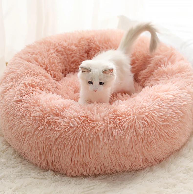 Long Plush Super Soft Dog Bed Pet Kennel Round Sleeping Bag Lounger Cat House Winter Warm Sofa Basket for Small Medium Large Dog Long Plush Super Soft Dog Bed Pet Kennel Round Sleeping Bag Lounger Cat House Winter Warm Sofa Basket for Small Medium Large Dog