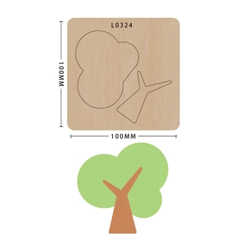 

Wooden Cutting Dies new Knife Mold For Scrapbook Tree grass diy Making Decor Supplies Dies Mould Template Suitable for big shot