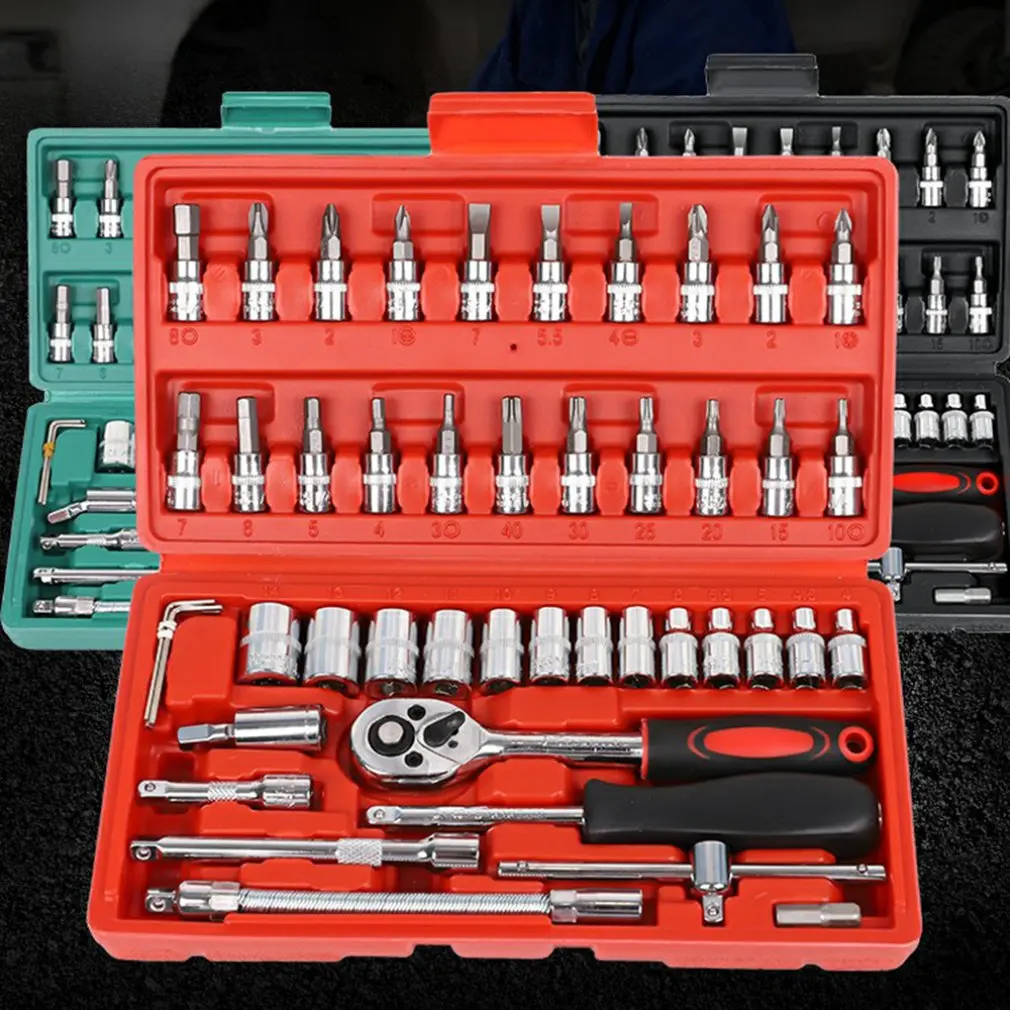 £19.42 Auto Repair Kit Ratchet Wrench Set Repair Tool Combination Tire