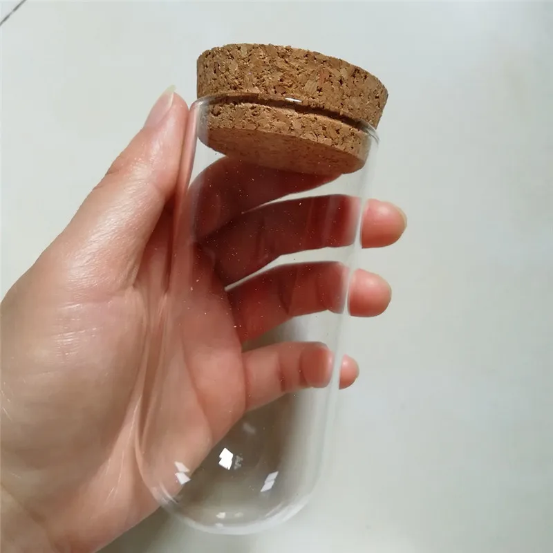72 x Glass Dome Cover Cloche Bell Jar With Round Cork Base Table Garden Wedding DIY Display Case D5X H10cm