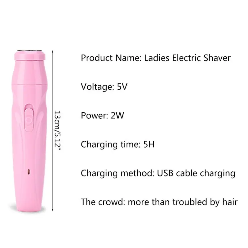 Мини электрический прибор для удаления волос для лица, бритва, перезаряжаемый депилятор, модный бикини для лица, шеи, эпилятор для ног, инструмент 4XFB