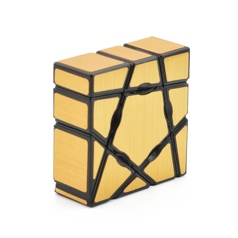 Волшебный куб Призрак 1X3X3 куб непоседы зеркальный блок антистрессовая головоломка золото/Silverneo cubo magico Развивающие игрушки для детей - Цвет: Белый