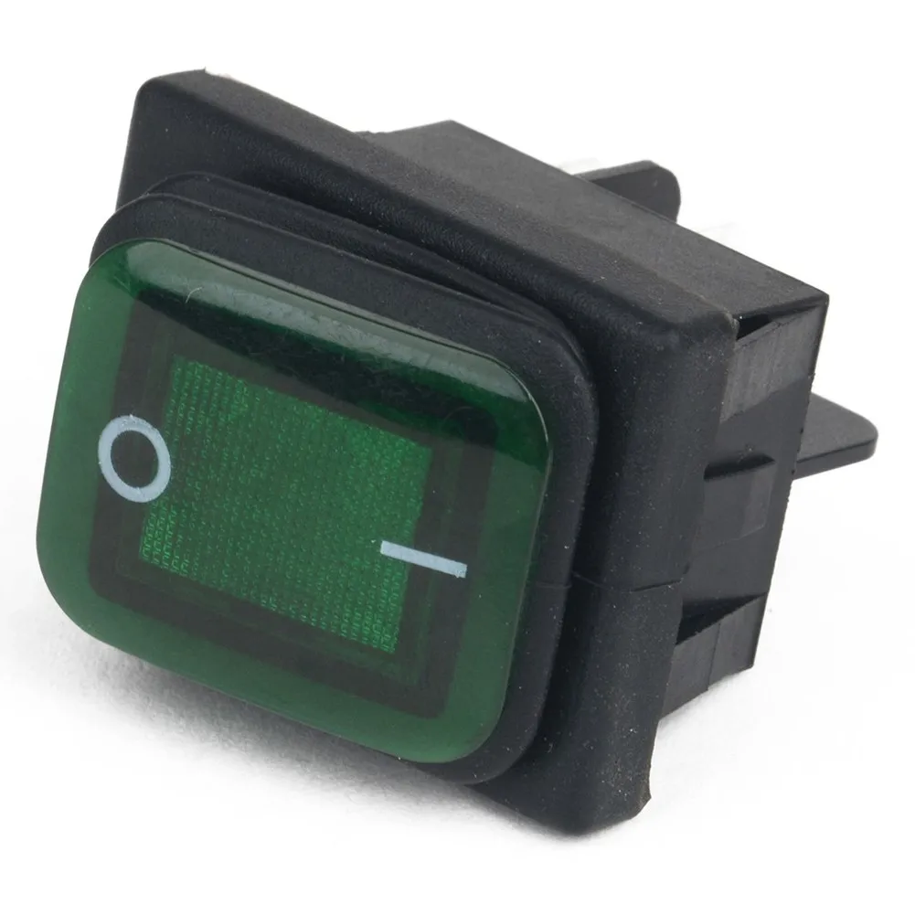 

Waterproof Rocker Switch With Light 12V/24V/220V 1pc Auto Parts Fits For Many Car Motorcycle Boat Some Machine