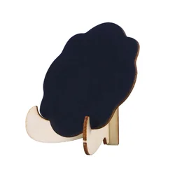 Mini placas de quadro dos pces com suporte para sinais de placa de mensagem sinal do lugar da mesa do jantar do casamento (forma da nuvem, preto)