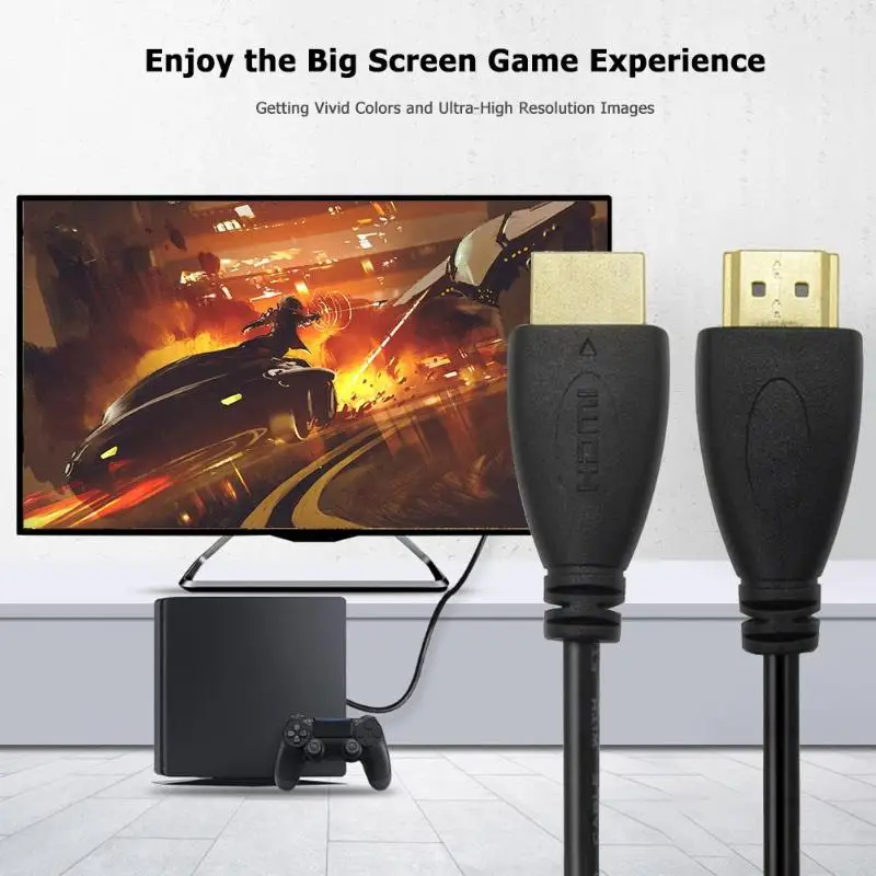 Ультра тонкий высокоскоростной кабель HDMI 1,4 HDTV Ethernet 4K x 2K 3D Аудио возврат