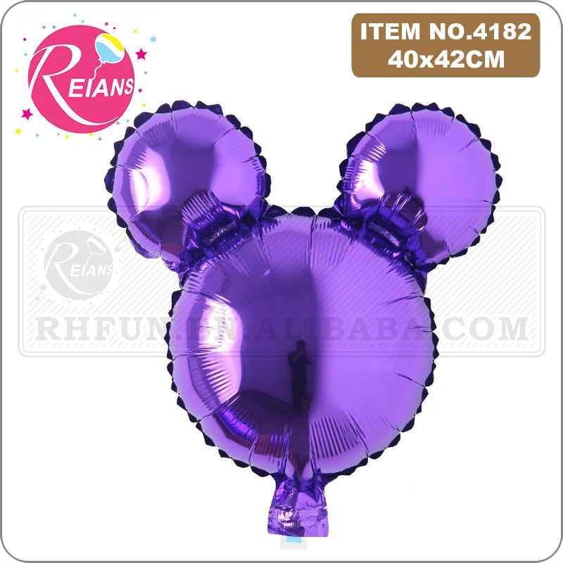Birthday Aluminum Balloons cartoon pure color mouse Head Cartoon Foil Balloons Kids Birthday Party Supplies Wedding Decorations foil balloons birthday balloons birthday balloon set party balloon set birthday party decoration set aluminum balloon inflatable balloon